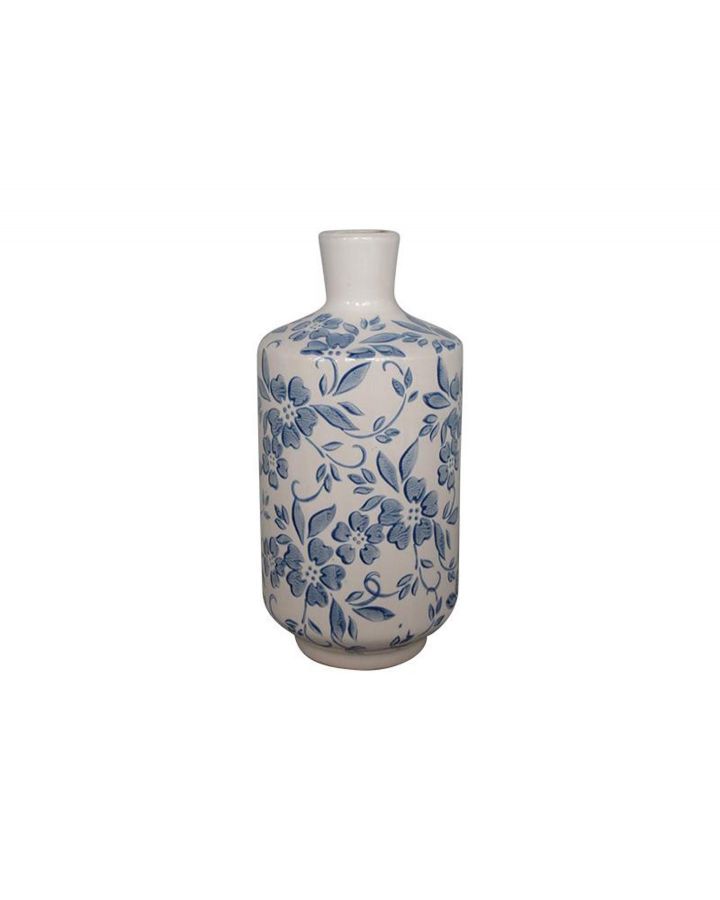 Vase Ceramique Fleurs 9,5X19,5Cm