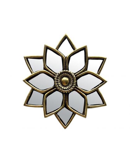 Deco Murale Fleur Miroir 11,5X12Cm