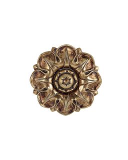 Deco Murale Fleur Dore 10Cm
