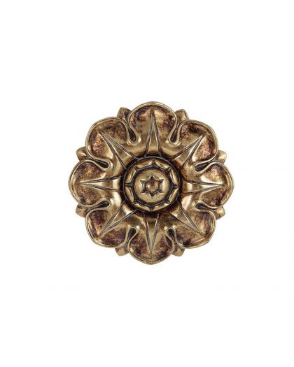 Deco Murale Fleur Dore 10Cm