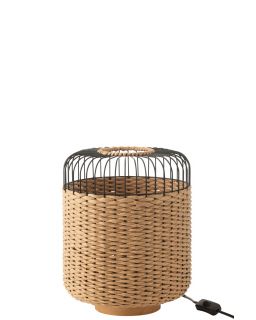 Lampe Metal Naturel ,27x27x34,5cm