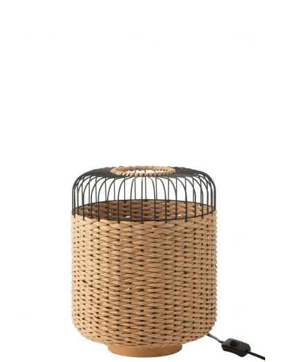 Lampe Metal Naturel ,27x27x34,5cm