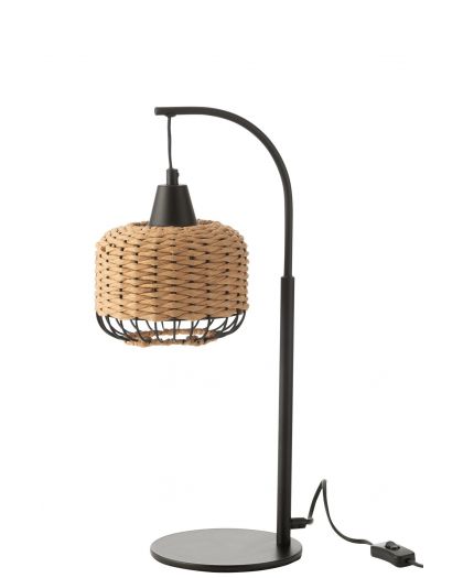 Lampe Lanterne Metal Naturel ,17x17x52cm
