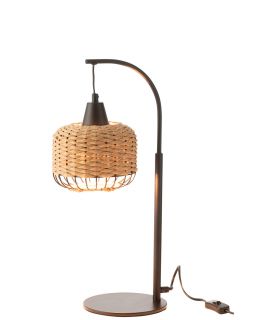 Lampe Lanterne Metal Naturel ,17x17x52cm