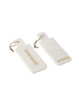 Planche A Fromage Rectangle Apero/Homemade Marbre Blanc ,30x10x1,5cm