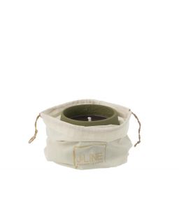 Bougie Exterieure Cyra Ciment Vert Small ,14x14x11cm