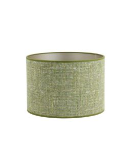 Abat-Jour Cylindre 20X20X15 Cm Tweed Vert