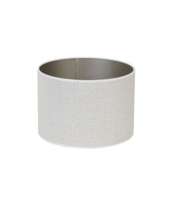 Abat-Jour Cylindre 25X25X18 Cm Saverna Blanc Oeuf