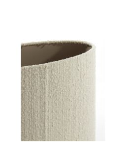 Abat-Jour Ovale Droit Étroit 38X17,5X28Cm Bolero Blanc