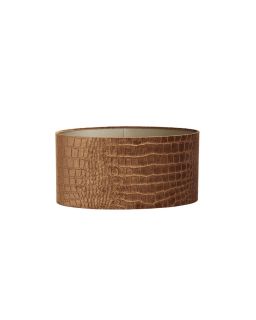  Abat-Jour Ovale Droit Étroit 38X17,5X19Cm Praya Brun