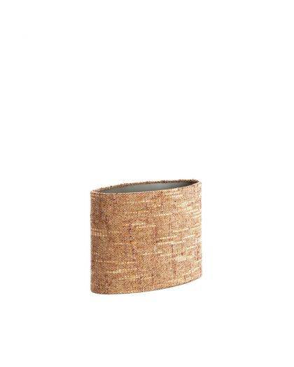  Abat-Jour Ovale Droit Étroit 38X17,5X28Cm Osire Terraxbrun