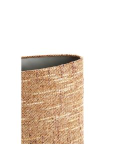  Abat-Jour Ovale Droit Étroit 38X17,5X28Cm Osire Terraxbrun
