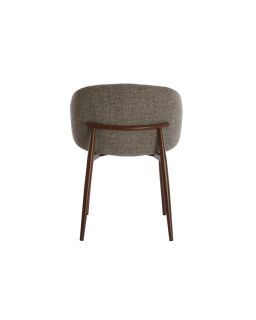 Chaise 57X56X74 Cm Aluko Noirxbrun Clair+Brun