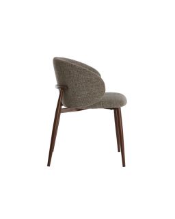 Chaise 57X56X74 Cm Aluko Noirxbrun Clair+Brun