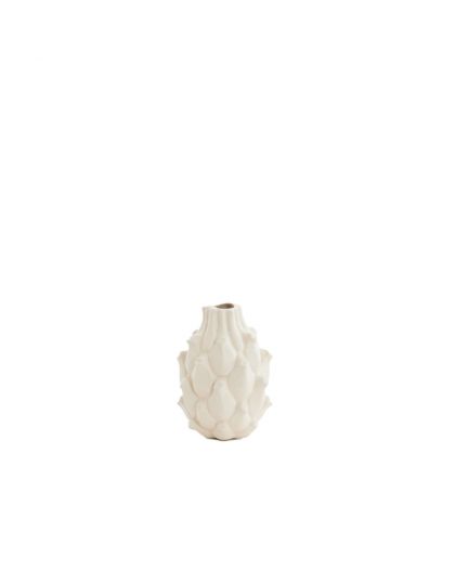 Vase Déco Ø10X13 Cm Taya Céramique Crème