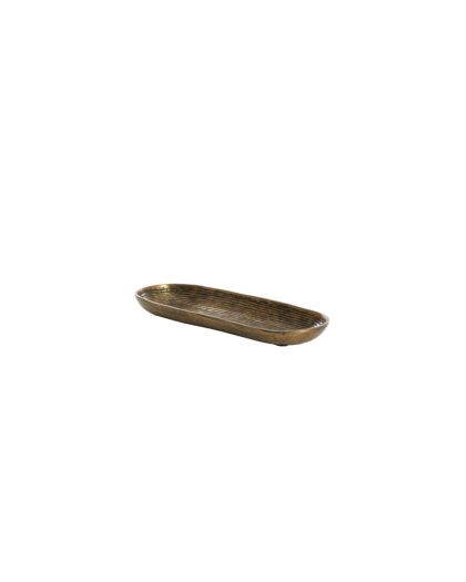 Plat 39X14X4 Cm Boira Bronze Antique
