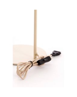 Lampe De Table 31,5X20X61 Cm Bisho Verre Brun+Sable