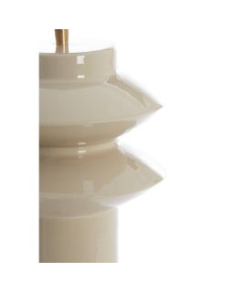 Pied De Lampe Ø22X26 Cm Petch Gris Clair Brillant