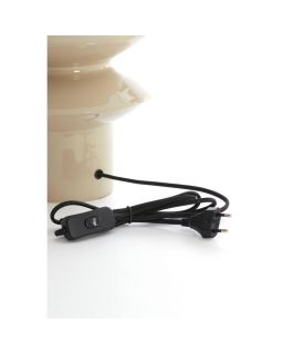 Pied De Lampe Ø22X26 Cm Petch Gris Clair Brillant