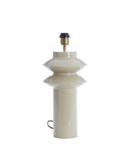 Pied De Lampe Ø22X40 Cm Petch Gris Clair Brillant