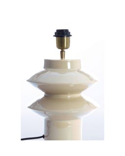 Pied De Lampe Ø22X40 Cm Petch Gris Clair Brillant
