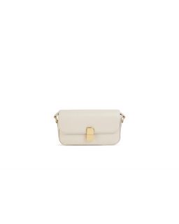 Sac Baguette Fermoir Couleur Blanc Argile Taille H12 X L24 X P5,5Cm