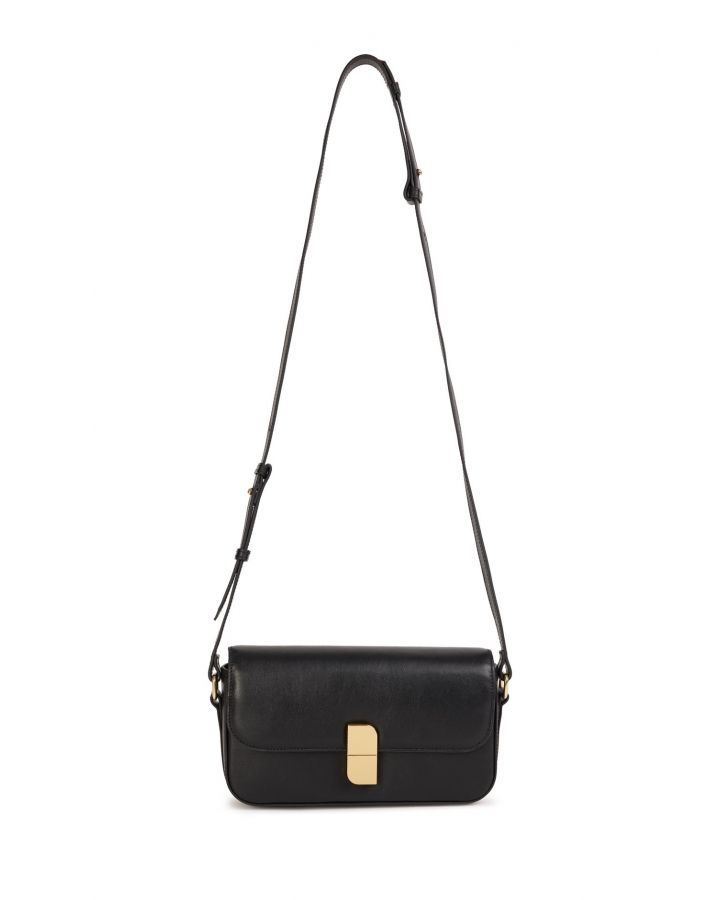 Sac Baguette Fermoir Couleur Noir Taille H12 X L24 X P5,5Cm