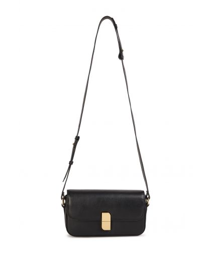 Sac Baguette Fermoir Couleur Noir Taille H12 X L24 X P5,5Cm