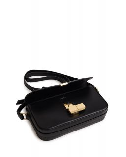 Sac Baguette Fermoir Couleur Noir Taille H12 X L24 X P5,5Cm