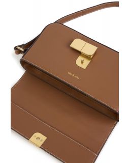 Sac Baguette Fermoir Couleur Noisette Taille H12 X L24 X P5,5Cm