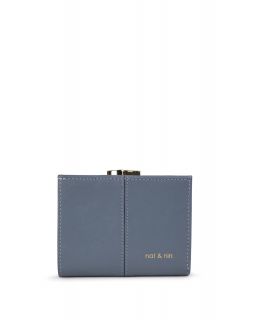 Porte-Monnaie Couleur Bleu Plume Taille H9 X L11,5Cm