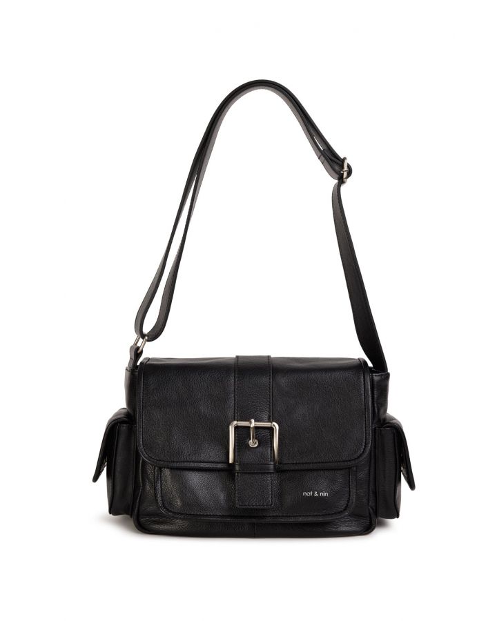 Sac Rabat Multipoches Couleur Noir Taille H15,5 X L29 X P11Cm