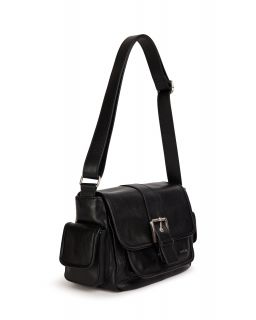 Sac Rabat Multipoches Couleur Noir Taille H15,5 X L29 X P11Cm