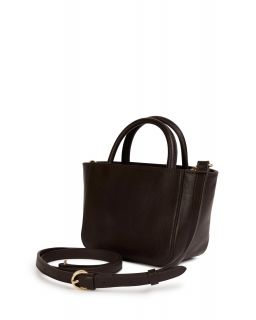 Sac Bandoulière Tressage Couleur Ébène Taille H13 X L23 X P9Cm