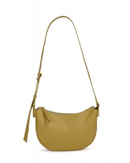 Sac Bandoulière Arrondi Couleur Jaune Soleil Taille H16,5 X L26,5 X P5Cm