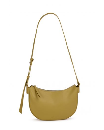 Sac Bandoulière Arrondi Couleur Jaune Soleil Taille H16,5 X L26,5 X P5Cm