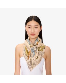 Carre 100 Astrologie 52% Soie 48% ModalMultico Taille 100X100 Cm