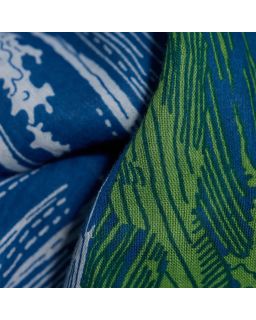 Etole 100 Balthazar 100% Coton Bleu Taille 100X190 Cm