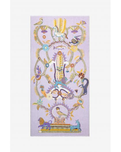 Etole 100 Diego 100% Lin Lavande Taille 100X190 Cm