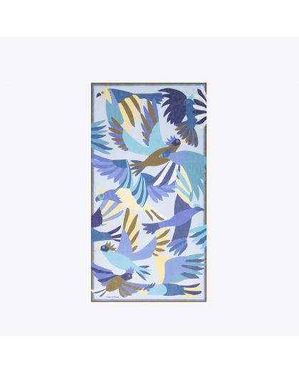 Etole 100 Voyage 100% Coton Bleu Taille 100X190 Cm