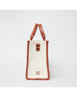 Sac Caprice Palmier Naturel Corps 100% Coton Anse 100% Cuir Finitions 100% Cuir