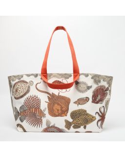 Carrier Cabas Poseidon Naturel Corps 100% Coton Anse 100% Polyester Finitions 10