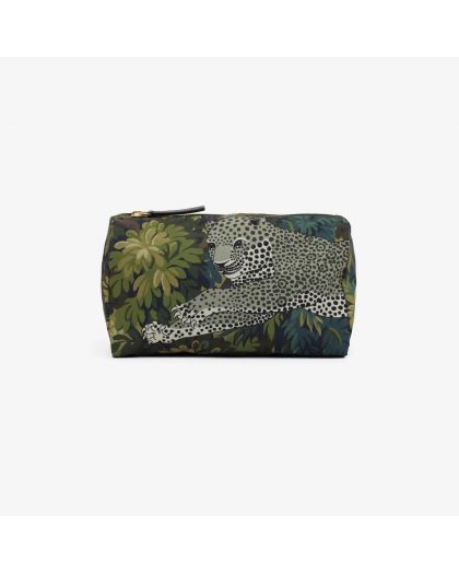 Trousse S Mike Kaki Corps 100% Polyester Finitions 100% Cuir Taille 22.5X14X11.5