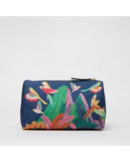 Trousse S Rio Bleu Marine Corps 100% Polyester Finitions 100% Cuir Taille 22.5X1