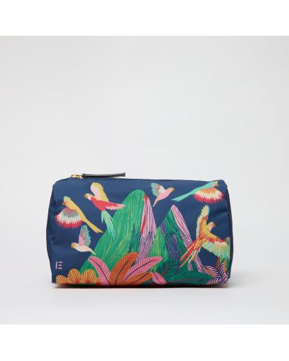 Trousse S Rio Bleu Marine Corps 100% Polyester Finitions 100% Cuir Taille 22.5X1
