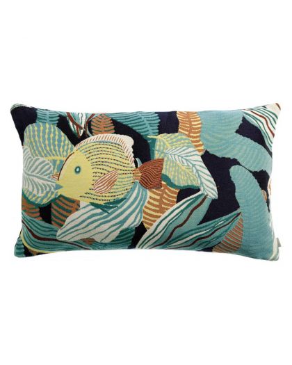 Dori, Coussin Dori Outdoor, Lagon, 100% Polypropylene, Taille 65X40X0Cm