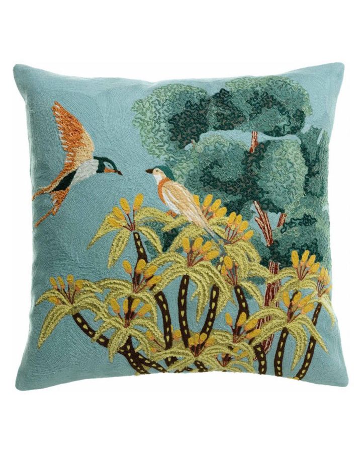 Lola, Coussin Brode Lola, Multico, Housse 100%Coton Doublure 100%Polyester, Tail