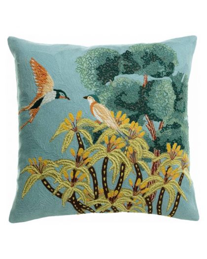 Lola, Coussin Brode Lola, Multico, Housse 100%Coton Doublure 100%Polyester, Tail