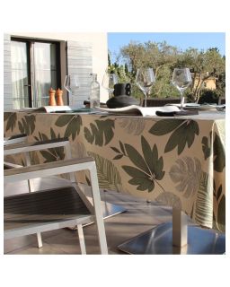 Nappe Plastifie Borneo Oil Green 250X150 Cm