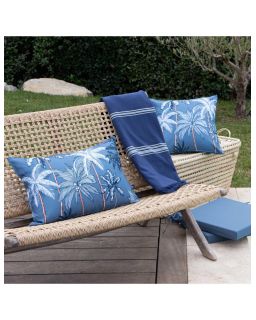 Coussin PalmiersBlue Stone 40X60 Cm